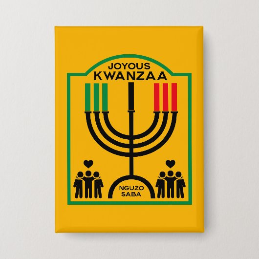 Kwanzaa Umoja Button (Voorkant)
