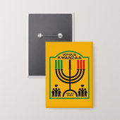 Kwanzaa Umoja Button (Voorkant / Achterkant)