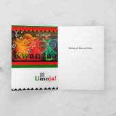 Kwanzaa - Umoja! Groeten Feestdagen Kaart (Binnen)