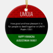 Kwanzaa UMOJA Keramisch Ornament (Voorkant)
