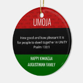 Kwanzaa UMOJA Keramisch Ornament (Links)