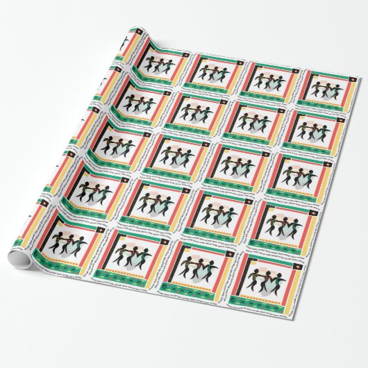 Kwanzaa Unity Cadeaupapier (Uitgerold)