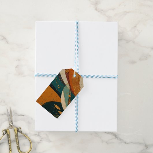 Kwanzaa-vakantie-elegantie  cadeaulabel (Met Touw)