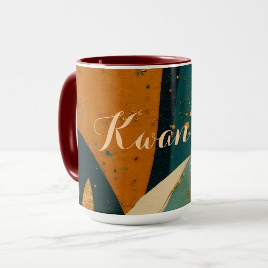 Kwanzaa-vakantie-elegantie  mok (Voorkant links)
