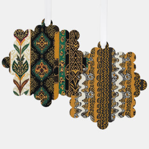 Kwanzaa Vakantie Elegantie Ornament Kaart