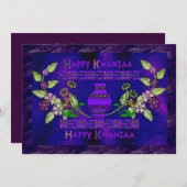 Kwanzaa Vase Kaart (Voorkant / Achterkant)