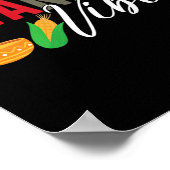 Kwanzaa vibes Afro-Amerikaans oogstfestival Poster (Hoek)