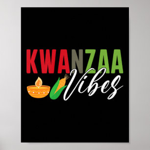 Kwanzaa vibes Afro-Amerikaans oogstfestival Poster