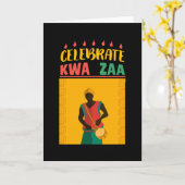 Kwanzaa vieren kaart (Gele Bloem)