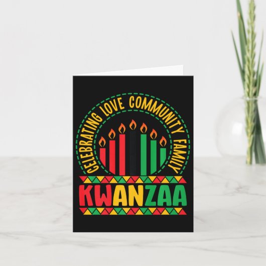 Kwanzaa - Viering van de Liefde Gemeenschap & Camp Kaart (Voorkant)