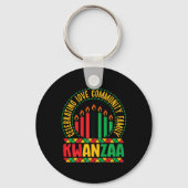 Kwanzaa - Viering van de Liefde Gemeenschap & Camp Sleutelhanger (Voorkant)