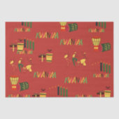 Kwanzaa Viering Zwarte Geschiedenis Wrapping Papie Tissuepapier (Voorkant)