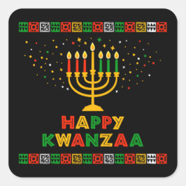 Kwanzaa Vierkante Sticker