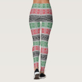 Kwanzaa Vlag Patronen Leggings (Achterkant)