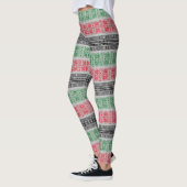 Kwanzaa Vlag Patronen Leggings (Links)