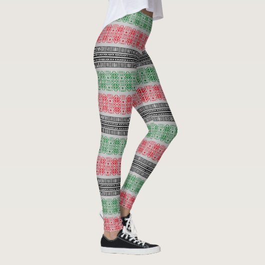 Kwanzaa Vlag Patronen Leggings (Rechts)