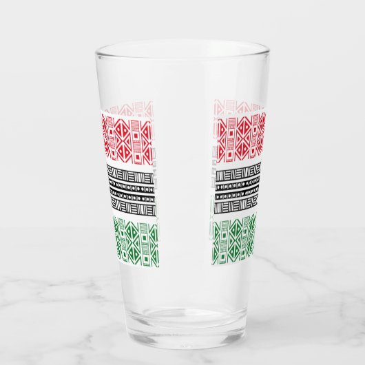 Kwanzaa-vlagpatronen Glas (Links)