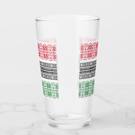 Kwanzaa-vlagpatronen Glas (Rechts)