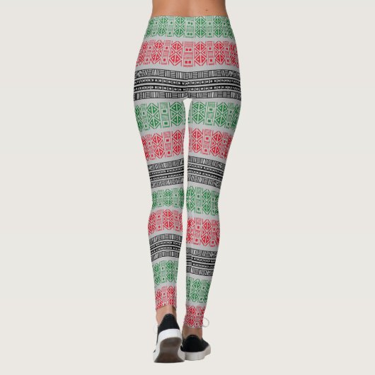 Kwanzaa-vlagpatronen Leggings (Achterkant)
