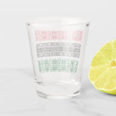 Kwanzaa-vlagpatronen Shot Glas (Achterkant)
