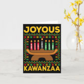 Kwanzaa - Vrolijke Kwanzaa Kaart (Gele Bloem)