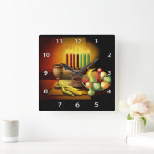 Kwanzaa Wall Clock Vierkante Klok (Huis)