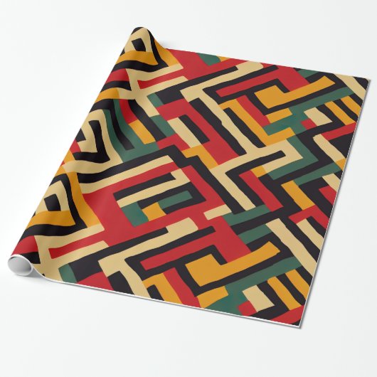 Kwanzaa Wrapping Paper Cadeaupapier (Uitgerold)