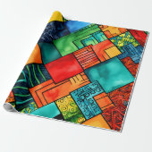 Kwanzaa Wrapping Paper Cadeaupapier (Uitgerold)