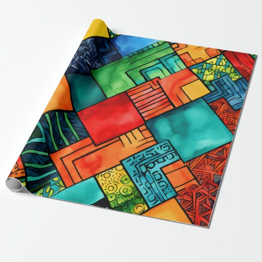 Kwanzaa Wrapping Paper Cadeaupapier (Uitgerold)