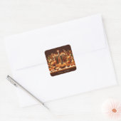 Kwanzaa Zegeningen Vierkante Sticker (Envelop)