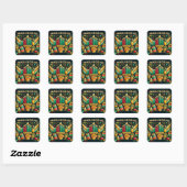 Kwanzaa Zegeningen Vierkante Sticker (Vel)