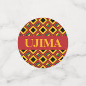 Kwanzaa Zeven principes | Nguzo Saba Holiday Confetti (Kleine voorkant)