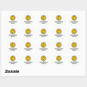 Kwarantaine Virtuele Verjaardag Ronde Sticker (Vel)