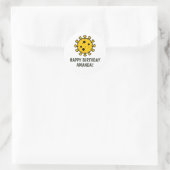 Kwarantaine Virtuele Verjaardag Ronde Sticker (Tas)