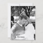 Kwarnige kerstbruiloft/diner/Verloving-FOTO Kaart (Achterkant)