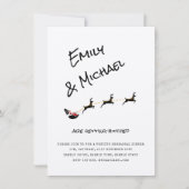 Kwarnige kerstbruiloft/diner/Verloving-FOTO Kaart (Voorkant)