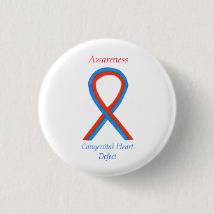 KWART-bewustwording met betrekking tot aangeboren Ronde Button 3,2 Cm
