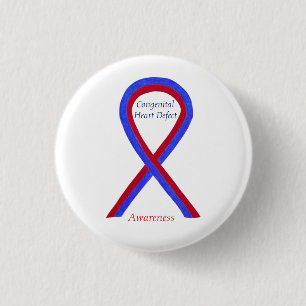 KWART-bewustwording met betrekking tot aangeboren  Ronde Button 3,2 Cm
