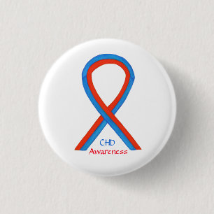 KWART-bewustwording met betrekking tot aangeboren  Ronde Button 3,2 Cm