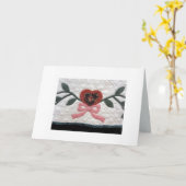 Kwart - Bloem Kaart (Gele Bloem)