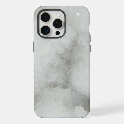 Kwart kristal geode iPhone hoesje (Achterkant)