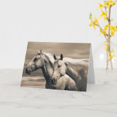 kwart paard op Canadian Prairie Kaart (Gele Bloem)