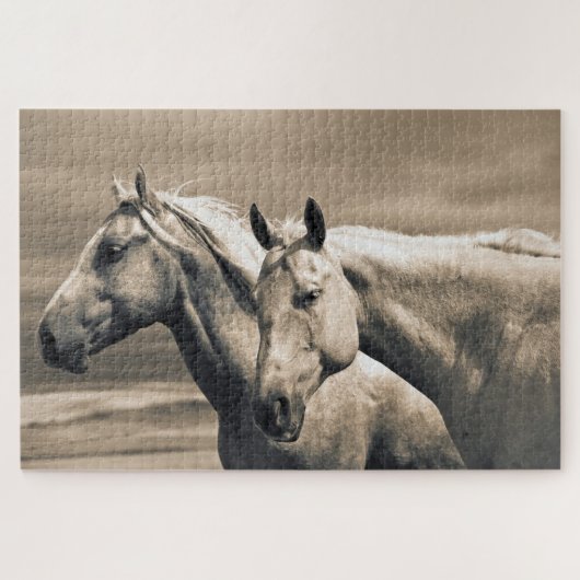 kwart paard op Canadian Prairie Legpuzzel (Horizontaal)