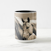 kwart paard op Canadian Prairie Mok (Midden)