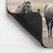 kwart paard op Canadian Prairie Muismat (Hoek)