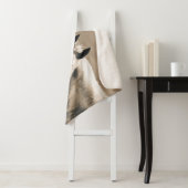 kwart paard op Canadian Prairie Sherpa Deken (In situ)