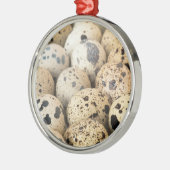 Kwartaaleieren Metalen Ornament (Links)