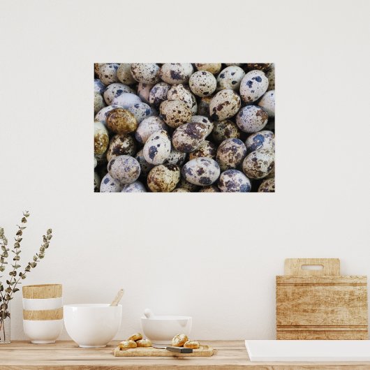 Kwartaaleieren Poster (Keuken)