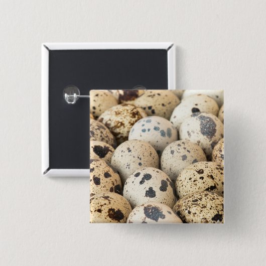 Kwartaaleieren Vierkante Button 5,1 Cm (Voorkant /achterkant)
