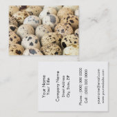 Kwartaaleieren Visitekaartje (Voorkant / Achterkant)